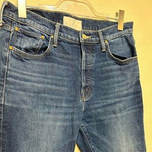 Mother Denim Jeans Scrapper cuff ankle fray size 29